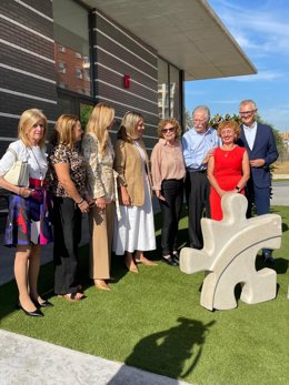 Visita de los consejeros de Salud y de Política Social, Familias e Igualdad a la sede de la Asociación de familiares de enfermos de alzhéimer de la Región de Murcia (AFAMUR)