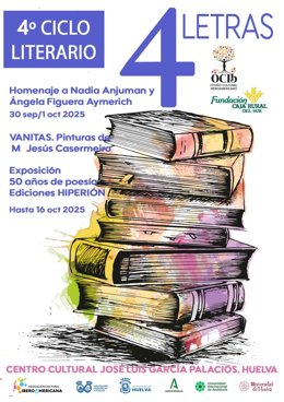 Cartel del ciclo literario.
