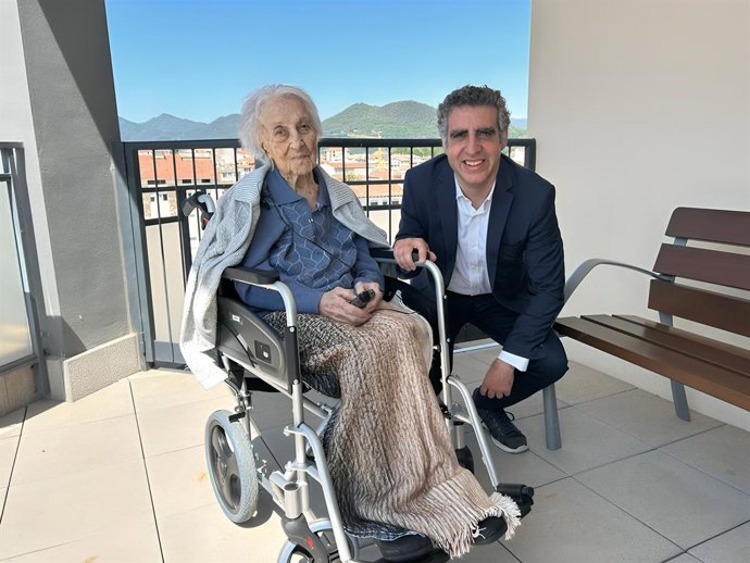 Maria Branyas amb Manel Esteller.