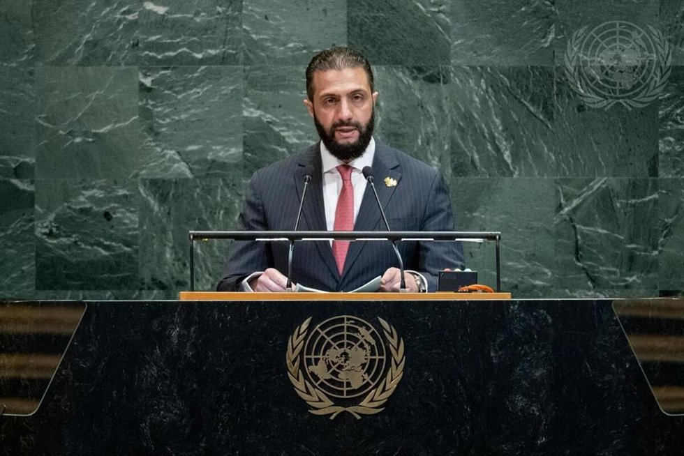 El presidente de Siria, Ahmed al Shara