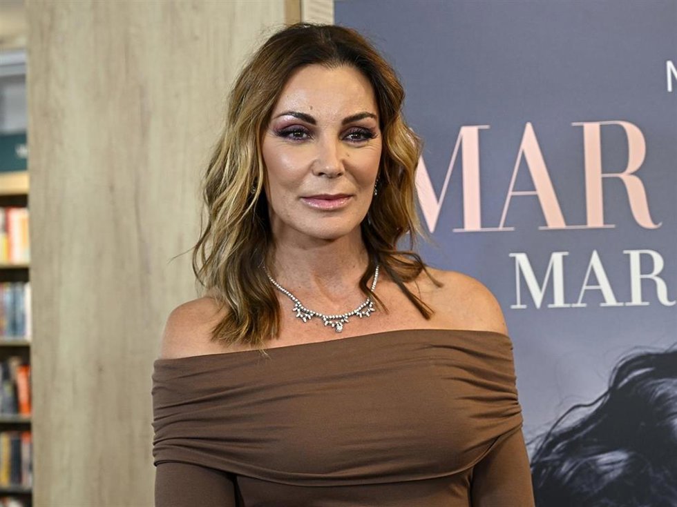 Mar Flores durante la presentación de su libro 'Mar en calma' ante los medios, a 24 de septiembre de 2025, en Madrid (España).