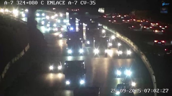 Retenciones por accidente en la A-7