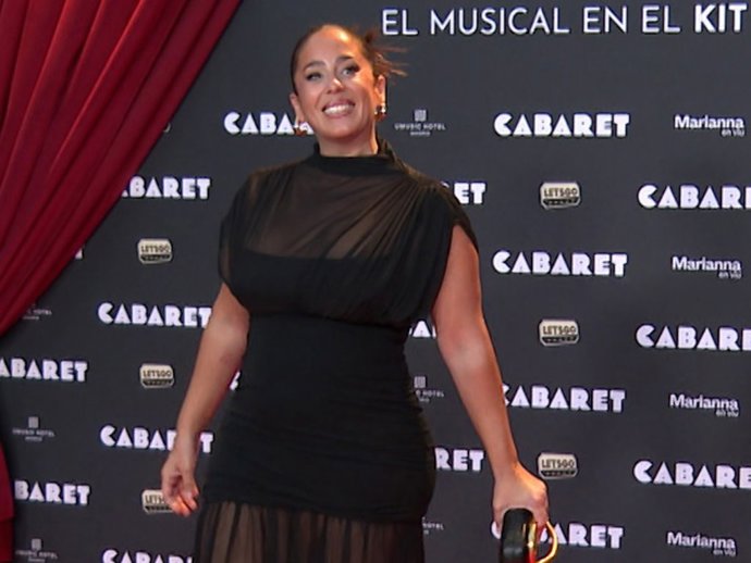 Anabel Pantoja en el estreno de 'Cabaret el Musical'