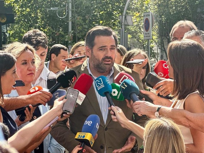 El presidente del Partido Popular de Castilla-La Mancha, Paco Núñez,e n el Comité Ejecutivo Nacional del PP.