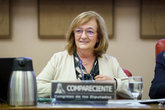 Archivo - La presidenta de la Autoridad Independiente de Responsabilidad Fiscal (AIReF), Cristina Herrero.