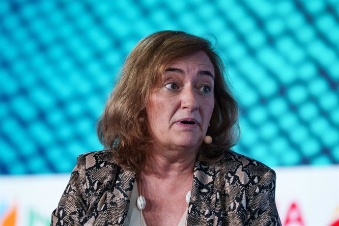 Archivo - La presidenta de AIReF, Cristina Herrero, interviene durante la segunda jornada del foro CREO 2025, organizado por Cinco Días, a 29 de mayo de 2025, en Madrid (España). CREO, acrónimo de Crecimiento, Responsabilidad, Excelencia y Oportunidad, po