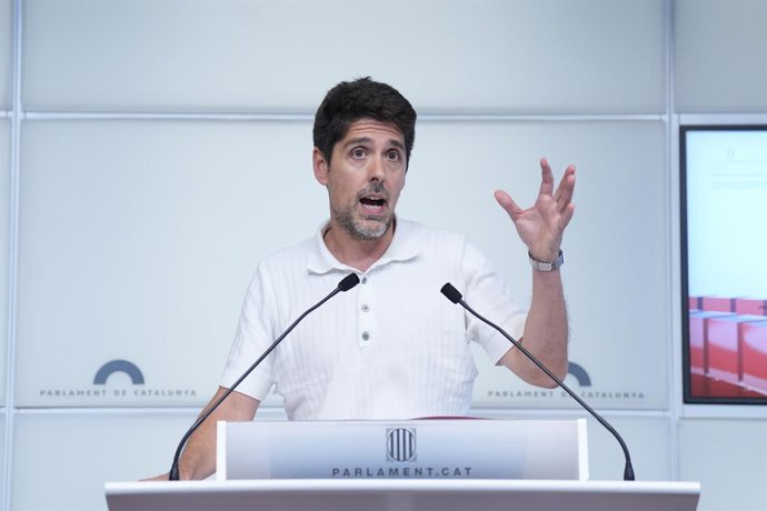 Archivo - El portaveu dels Comuns al Parlament, David Cid