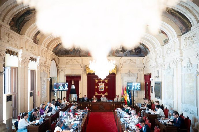 Sesión plenaria ordinaria del mes de septiembre de 2025 en el Ayuntamiento de Málaga.