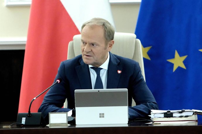September 23, 2025, Warsaw, Warsaw, Poland: Warszawa KPRM 23.09.2025 Posiedzenie Rady Ministrow Rzadu - Rzad..Warsaw Chancellery of the Prime Minister 23/09/2025 Meeting of the Council of Ministers - Polish Government ..N Z  Donald Tusk ..FOT.TEDI/NEWSPIX