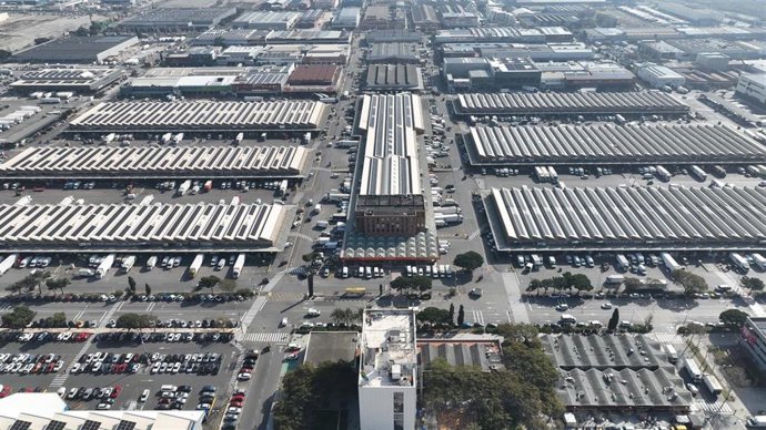 Vista aérea de Mercabarna.