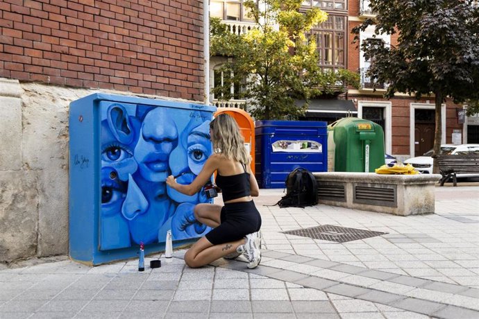 La artista Celia Gallego en el festival Ephemera.