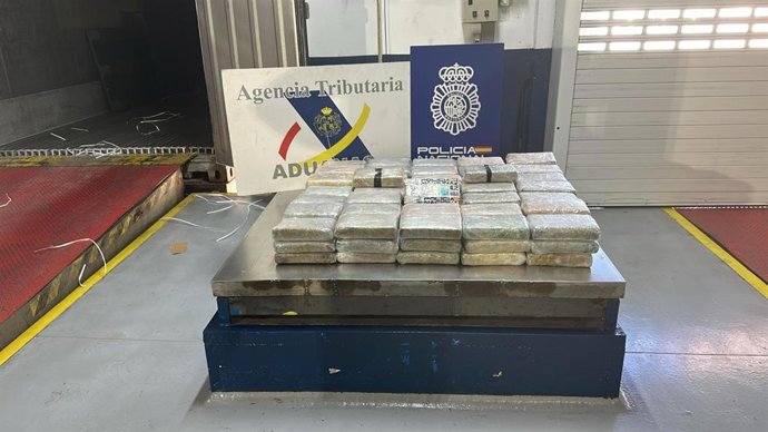 Droga intervenida por Agencia Tributaria y Policía Nacional en el Puerto de Las Palmas