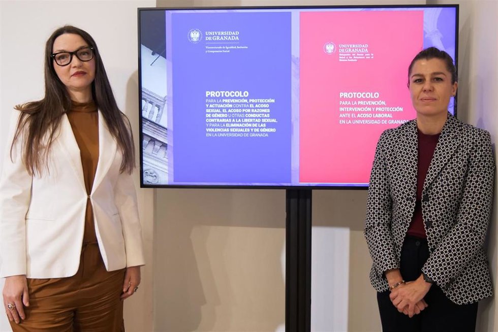 Presentación de los nuevos protocolos de la UGR frente al acoso sexual y laboral.