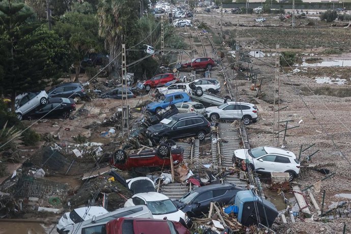 Archivo - Efectos de la DANA en el municipio de Alfafar, a 30 de octubre de 2024, en Valencia, Comunidad Valenciana (España).