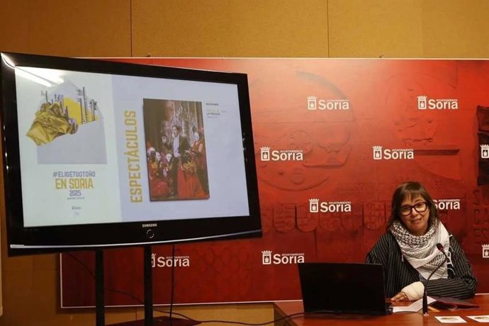 La concejal Gloria Gonzalo, durante la presentación de la programación.