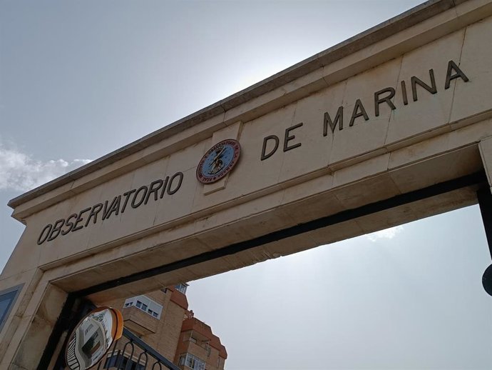 Entrada del Observatorio de Marina de la Armada en la ciudad de San Fernando (Cádiz)