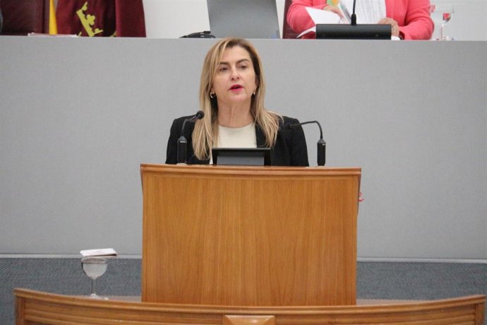 Archivo - La portavoz del Grupo Parlamentario Socialista, Carmina Fernández