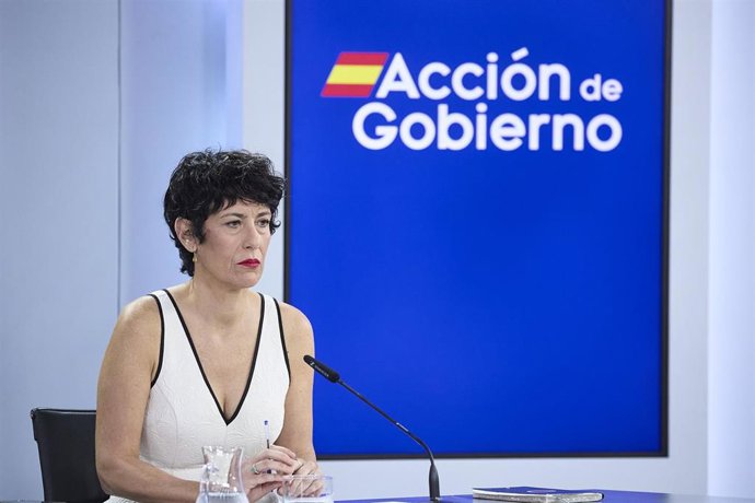 La ministra de Inclusión, Seguridad Social y Migraciones, Elma Saiz.