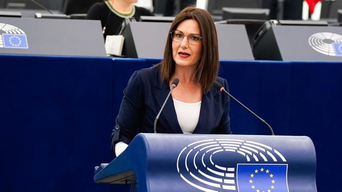 Archivo - La eurodiputada del PNV, Oihane Agirregoitia