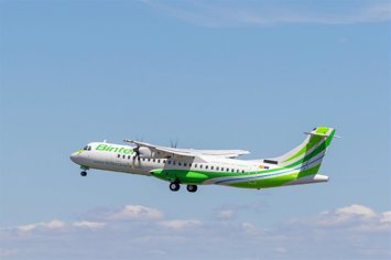 Archivo - Avión de Binter