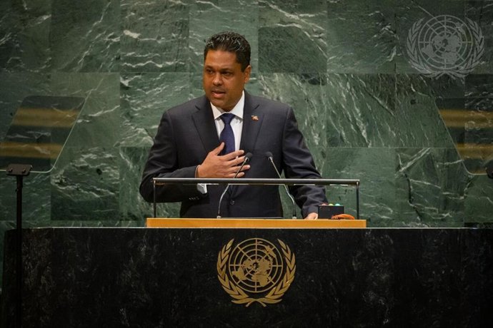 O presidente transitório do Haiti, Laurent Saint-Cyr