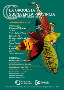 Cartel de 'La Orquesta suena en la provincia'.