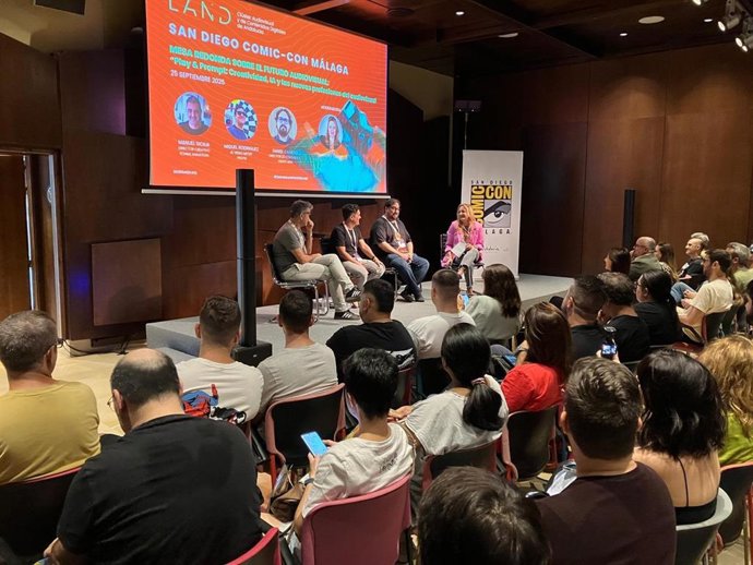 La San Diego Comic-Con Málaga, en su primera edición en la ciudad, ha contado con un panel titulado 'Superhéroes de aquí', con localizadores y empresas de servicios a rodajes detrás de producciones internacionales rodadas en la región.