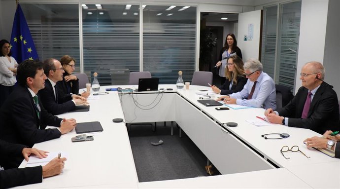 El consejero vasco de Hacienda, Noel D'Anjou, en Bruselas