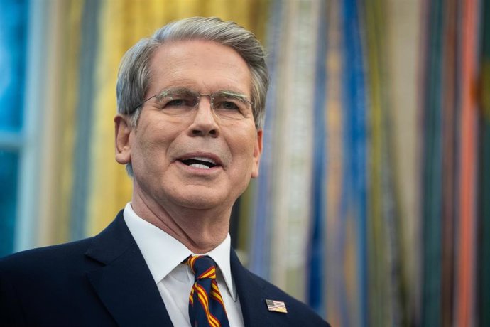 El secretario del Tesoro de Estados, Unidos, Scott Bessent, durante un acto en la Casa Blanca (archivo)