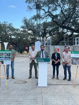 Inauguración de la nueva EDAR de Cala (Huelva).