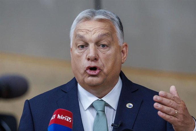 Archivo - Viktor Orbán, primer ministro de Hungría, a su llegada a una reunión en Bruselas