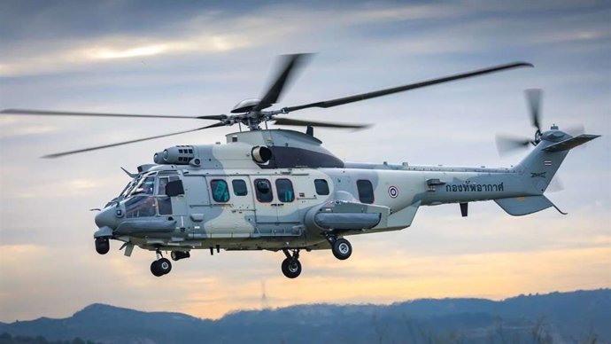 Helicóptero H225 'Multi-Role de la Fuerza Aérea Tailandesa.