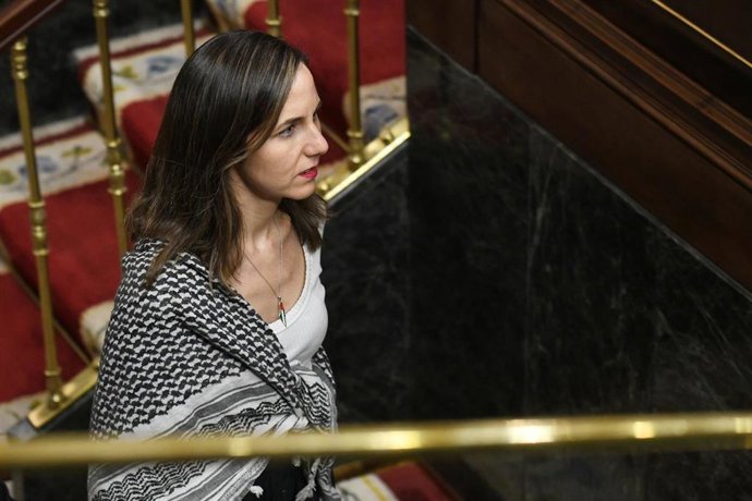 Archivo - La secretaria general de Podemos, Ione Belarra.