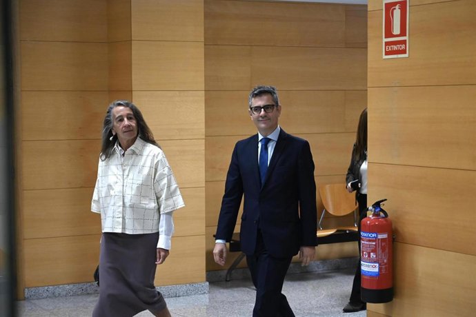 El ministro de Justicia, Félix Bolaños, llega al Palacio de Justicia de Bilbao, a 26 de septiembre de 2025, en Bilbao