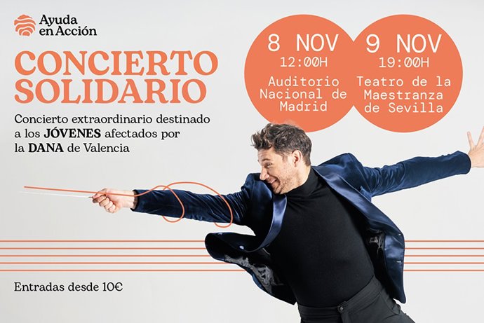 Ayuda en Acción celebrará dos conciertos en Madrid y Sevilla en apoyo a la juventud afectada durante la dana