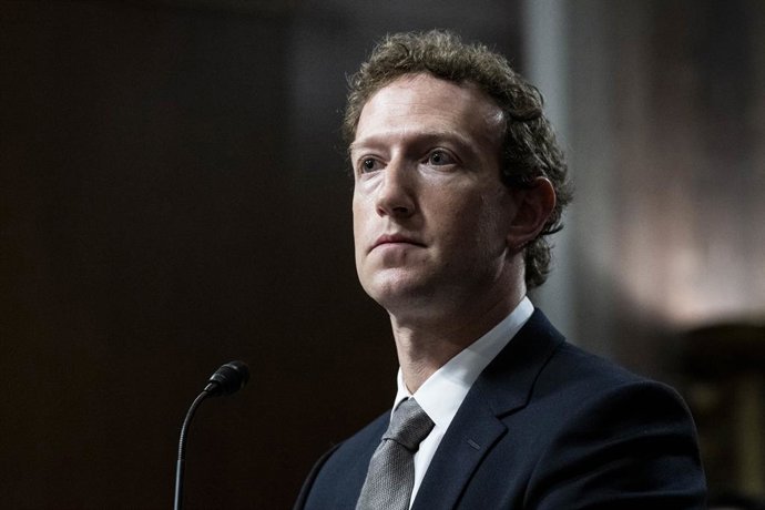 Archivo - 31 January 2024, US, Washington: CEO of Meta Mark Zuckerberg testifies during the US Senate Judiciary Committee hearing "Big Tech and the Online Child Sexual Exploitation Crisis". Photo: Michael Brochstein/ZUMA Press Wire/dpa