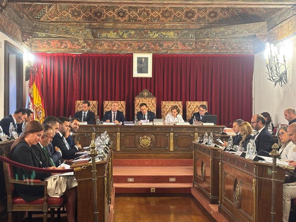 El Pleno de la Diputación de Valladolid.