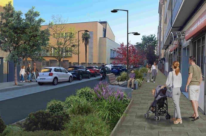 Archivo - Recreación de cómo está previsto que quede la calle Pedro Cerbuna tras su reforma.