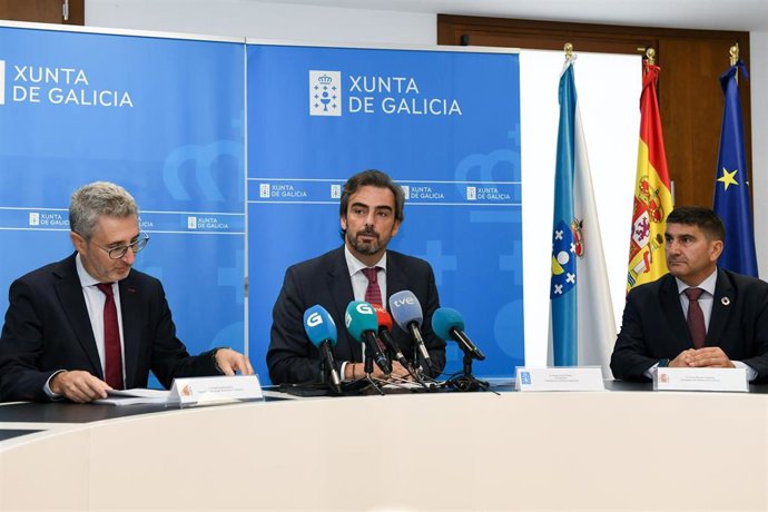 Rueda de prensa posterior al encuentro entre representantes de la Xunta y del Gobierno.