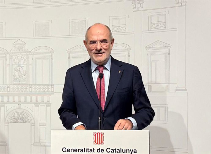 El conseller de Unión Europea y Acción Exterior de la Genealitat, Jaume Duch, en rueda de prensa.