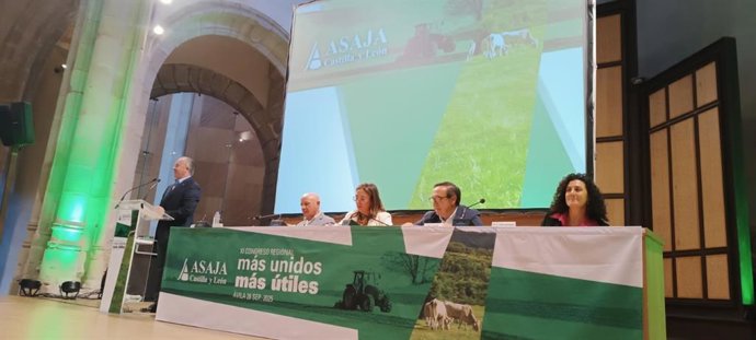 Barato en el congreso de Asaja Castilla y León celebrado en Ávila.