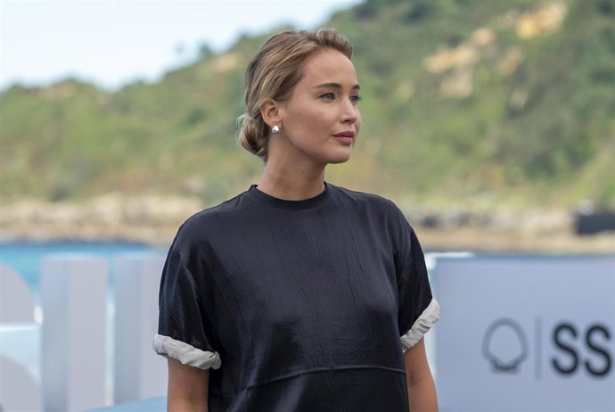 La actriz Jennifer Lawrence, en San Sebastián