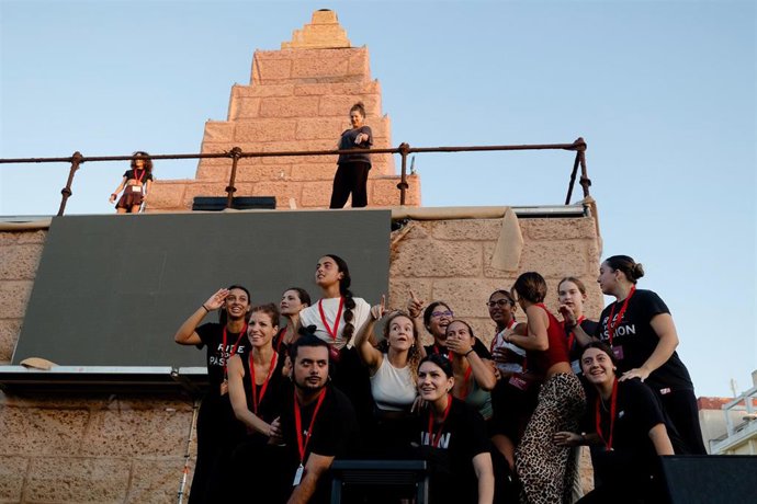 Un momento del ensayo del  espectáculo 'Foedus Gaditanorum', que clausura el ciclo Cádiz Romana del Ayuntamiento de Cádiz
