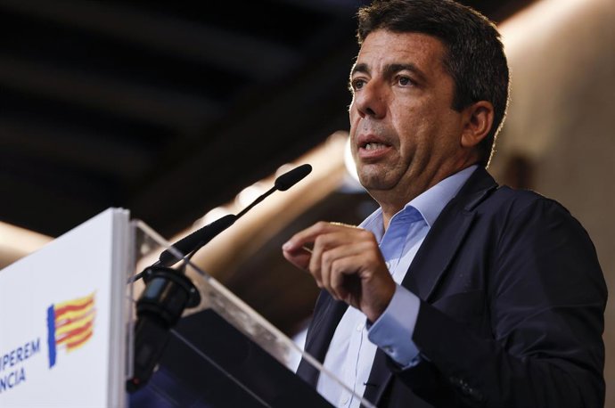 El president de la Generalitat, Carlos Mazón, en imatge d'arxiu.