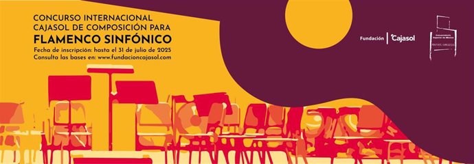 Cartel del I Concurso Internacional Cajasol de Composición para Flamenco Sinfónico.