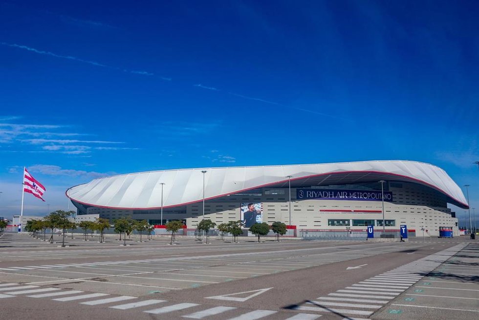 Archivo - Fachada del Estadio Riyadh Air Metropolitano