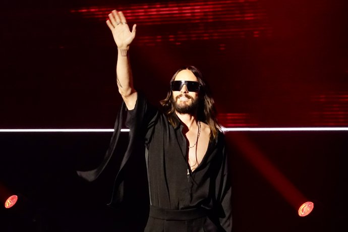 El actor Jared Leto ofrece un adelanto de su próxima película, 'Tron:Ares', en el 'Hall M' de la San Diego Comic-Con Málaga, a 26 de septiembre de 2025. A 26 de septiembre de 2025, en Málaga (Andalucía, España).