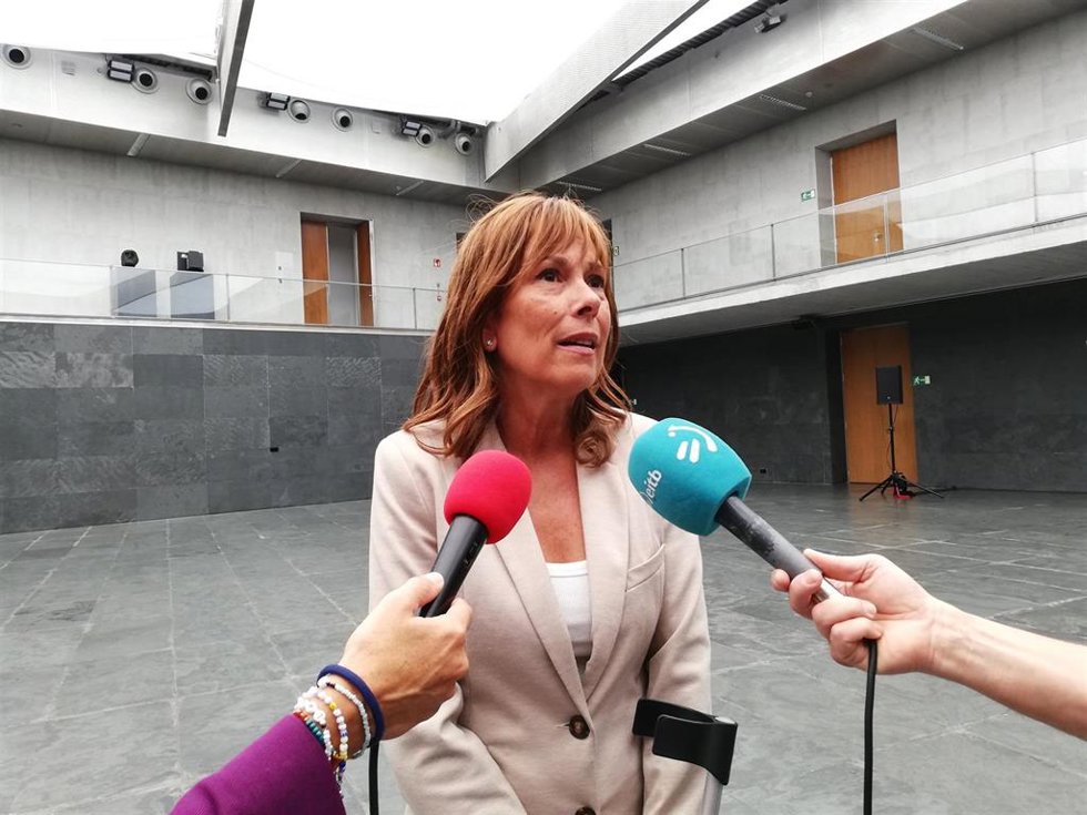 Archivo - Uxue Barkos, senadora de Geroa Bai.