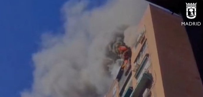 Un incendio en una vivienda de Moncloa-Aravaca