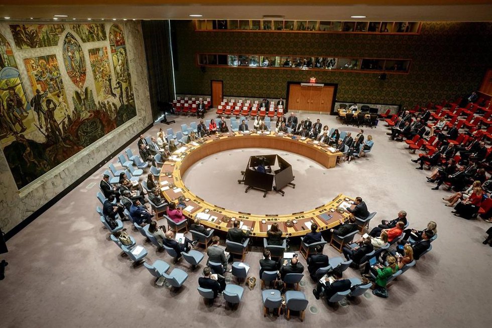 Una sesión en el Consejo de Seguridad de Naciones Unidas